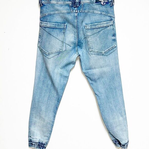 Extremely Rare Vintage Marithé Francois Girbaud Dustressed Denim Joggers Sz 34W - Picture 2 of 11